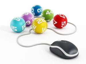 Lottery ball with mouse - online lotteries
