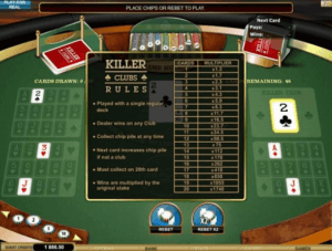 Killer Clubs Casino Game in New Zealand.